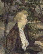 Henri de toulouse-lautrec Woman Seated in a Garden France oil painting artist